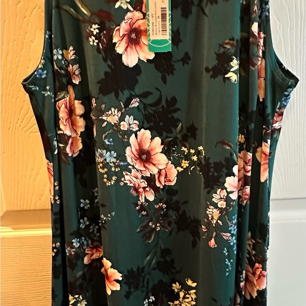 Floral Sleeveless Dress - mid length, very soft
